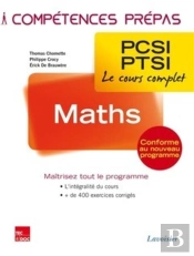 Competences Prepas : Maths ; Pcsi-Ptsi 1re Année