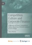 Competition Culture And Corporate Finance