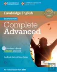 Complete Advanced Student'S Book Without Answers With Cd-Rom With Testbank