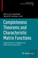 Completeness Theorems And Characteristic Matrix Functions