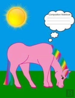 Bertrand.pt - Composition Notebook: Pink Horse Wide Ru