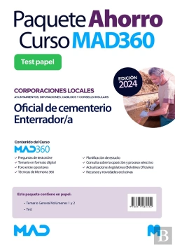 Bertrand.pt - Compra Anticipada Curso Mad360 Oposiciones Oficial De Cementerio/Enterrador Corporaciones Locales Te