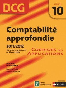 Bertrand.pt - Comptabilite Approfondie Epreuve 10 Dcg Corriges 2011/2012