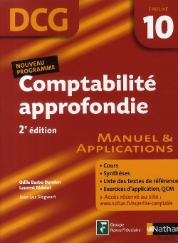 Bertrand.pt - Comptabilité Approfondie ; Épreuve 10 Dcg ; Élève (Édition 2008)