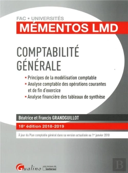 Bertrand.pt - Comptabilite Generale - 18eme Edition - Principes De La Modelisation Comptable -Analyse Comptable De