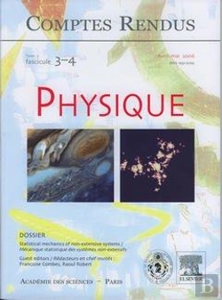 Bertrand.pt - Comptes Rendus Academie Des Sciences Physique Tome 7 Fasc 34 Avrilmai 2006 Statistical Mechanics Of