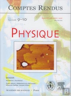 Bertrand.pt - Comptes Rendus Academie Des Sciences Physique Tome 7 Fasc 910 Novdec 2006 Nucleation Nucleation