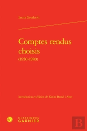 Comptes Rendus Choisis (1950-1980)