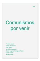 Comunismos Por Venir
