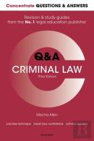Concentrate Questions And Answers Criminal Law