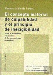 Concepto Material De Culpabilidad,El
