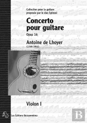 Concerto Pour Guitare Op 16, Parties Séparés