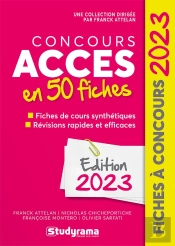 Concours Acces En 50 Fiches