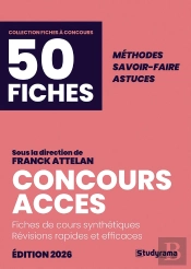 Concours Acces En 50 Fiches