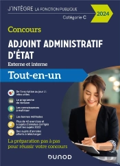 Concours Adjoint Administratif D'Etat - 2024 - Externe Et Interne - Tout-En-Un