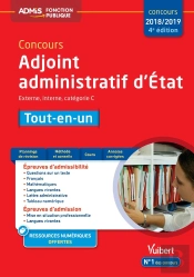 Concours Adjoint Administratif D'Etat Cat C Tout En Un 4e Edt