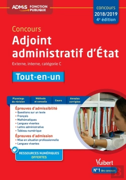 Bertrand.pt - Concours Adjoint Administratif D'Etat Cat C Tout En Un 4e Edt