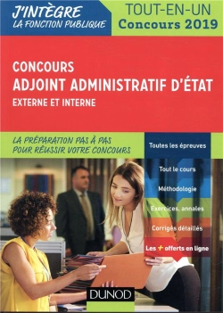 Bertrand.pt - Concours Adjoint Administratif D'Etat - Concours Externe Et Interne - Tout-En-Un - Concours 2019