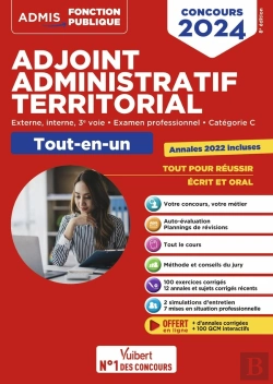 Bertrand.pt - Concours Adjoint Administratif Territorial : Catégorie C Tout-En-Un ; Concours Externe, Interne, 3e Voie, Examen Professionnel