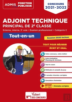 Bertrand.pt - Concours Adjoint Technique Principal De 2e Classe - Catégorie C - Tout-En-Un - Annales 2020 Incluses (Édition 2021)