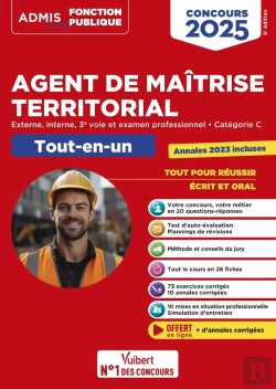 Bertrand.pt - Concours Agent De Maîtrise Territorial 2025 : Catégorie C Tout-En-Un ; Externe, Interne, 3e Voie, Examen Professionnel