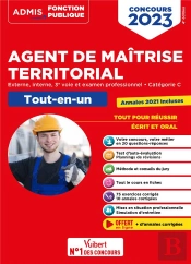 Concours Agent De Maitrise Territorial - Categorie C - Tout-En-Un - Annales 2021 Incluses - Externe,