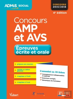 Bertrand.pt - Concours Amp Et Avs ; Épreuves Écrite Et Orale ; Fiches 2015-2016 (4e Édition)