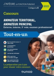 Concours Animateur Territorial, Animateur Principal ; Externe, Interne, 3e Voie Et Examen Professionnel (Édition 2023)