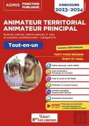 Concours Animateur Territorial Et Animateur Principal : Catégorie B Tout-En-Un ; Externe, Interne (Édition 2023/2024)