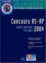 Concours As/Ap 2004 ; Sujets Officiels Corriges