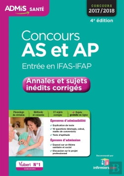 Bertrand.pt - Concours As Et Ap Entree En Ifas Ifap Annales Et Sujets Inedits Corriges 4edt