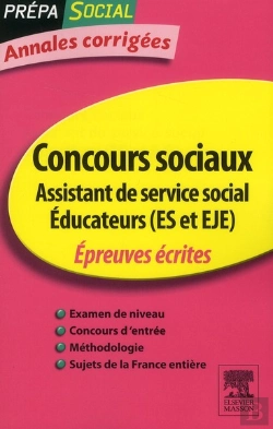 Bertrand.pt - Concours Assistant De Service Social ; Éducateur (Es Et Eje) ; Annales Corrigés (6e Édition)