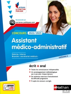 Bertrand.pt - Concours Assistant Medico-Administratif 2019/2020 - Categorie B - N  24 -(Ifp) 2022-2023