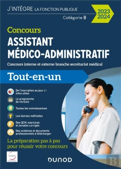 Bertrand.pt - Concours Assistant Medico-Administratif 2023-2024 - Tout-En-Un - Concours Interne Et Externe Branche