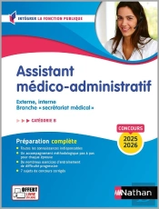 Concours Assistant Médico-Administratif ; Catégorie B (Édition 2025/2026)