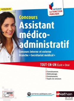 Bertrand.pt - Concours Assistant Medico-Administratif Categorie B Numero 24 Integrer La Fonction Publique 2016
