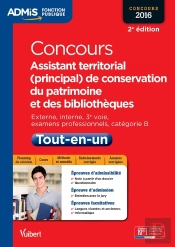 Concours Assistant Territorial Conservation Patrimoine Et Bibliothèques ; Catégorie B 2015