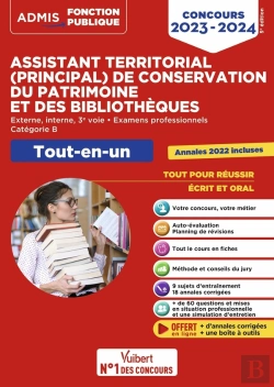 Bertrand.pt - Concours Assistant Territorial Et Assistant Principal De Conservation Du Patrimoine Et Des Bibliothe