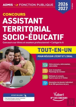Bertrand.pt - Concours Assistant Territorial Socio-Éducatif 2026-2027 - Tout-En-Un : Externe Et Interne - Catégorie A (6e Édition)