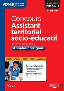Bertrand.pt - Concours Assistant Territorial Socio Educatif Cat B Annales Corrigees 4e Edt