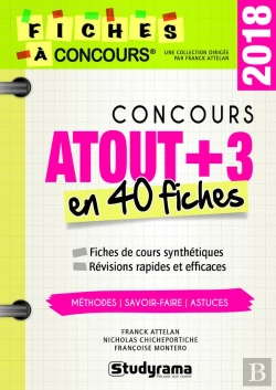 Bertrand.pt - Concours Atout +3 En 40 Fiches (Édition 2018)