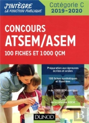 Concours Atsem/Asem 2019/2020 -  100 Fiches Et 1 000 Qcm