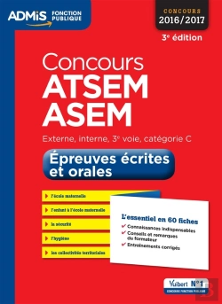 Bertrand.pt - Concours Atsem Asem Cat C Epreuves Ecrites Et Orales 3e Edt 2016 2017