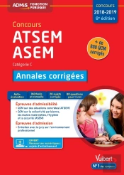 Concours Atsem, Asem ; Catégorie C ; Annales Corrigées (Concours 2018/2019)