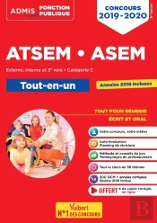 Concours Atsem, Asem ; Externe, Interne, 3e Voie, Catégorie C ; Tout-En-Un (Concours 2019/2020)