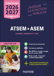 Concours Atsem Asem ; Externe, Interne Et 3e Voie, Catégorie C ; Tout-En-Un (Édition 2026/2027)