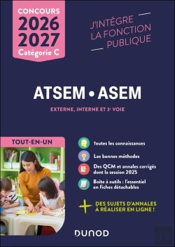 Bertrand.pt - Concours Atsem Asem ; Externe, Interne Et 3e Voie, Catégorie C ; Tout-En-Un (Édition 2026/2027)