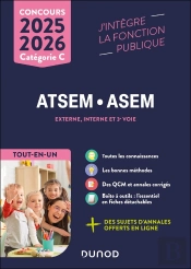 Concours Atsem Asem  ; Externe, Interne Et 3e Voie ; Tout-En-Un (Édition 2025/2026)