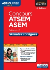 Concours Atsem Et Asem Cat C Annales Corrigees 6e Edt 2016 2017