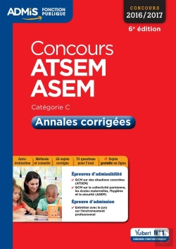 Bertrand.pt - Concours Atsem Et Asem Cat C Annales Corrigees 6e Edt 2016 2017